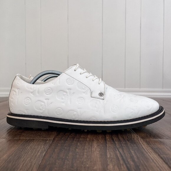 G/FORE Gallivanter Debossed Skull & Tees Leather Golf Shoe Size 13 G4MS20EF22 - Picture 1 of 16